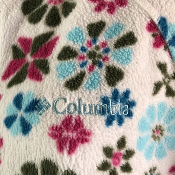 Columbia Size Youth 18/20 = Adult S Coat Sweater Printed Soft Warm Zip Up Jacket - Picture 2 of 16